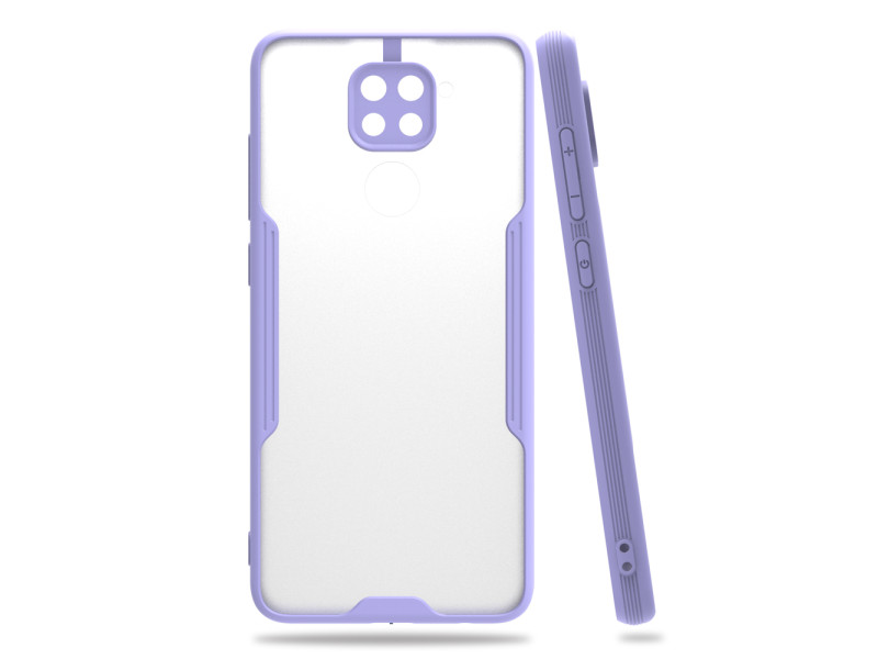 Newface Xiaomi Redmi Note 9 Pro Kılıf Platin Silikon - Lila