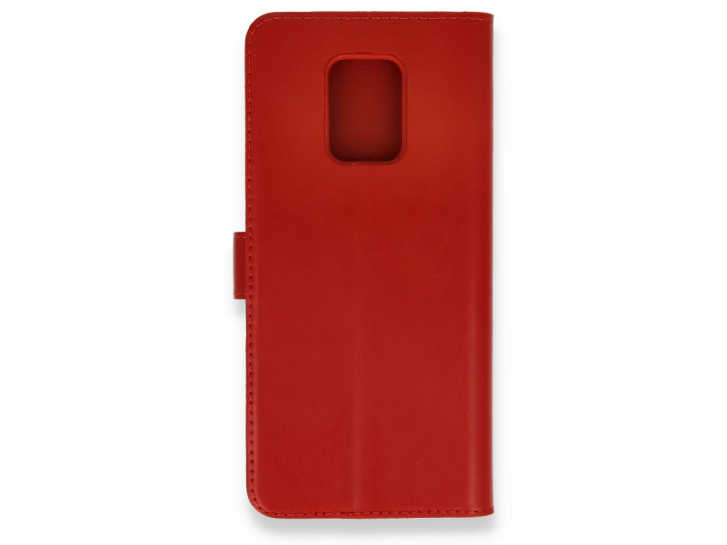 Newface Xiaomi Redmi Note 9 Pro Kılıf Trend S Plus Kapaklı Kılıf - Kırmızı