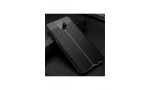 Newface Xiaomi Redmi Note 9S Kılıf Focus Derili Silikon - Siyah