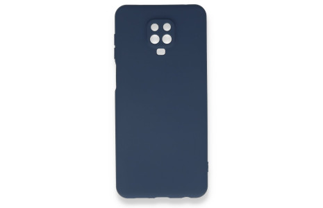 Newface Xiaomi Redmi Note 9S Kılıf Nano içi Kadife Silikon - Koyu Mavi