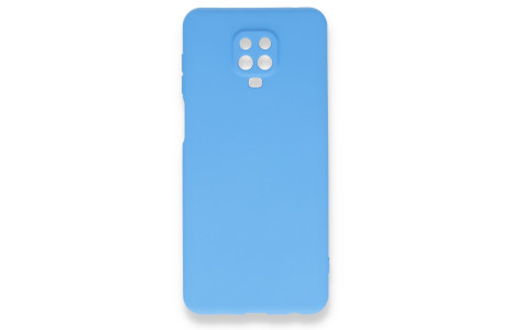 Newface Xiaomi Redmi Note 9S Kılıf Nano içi Kadife Silikon - Mavi