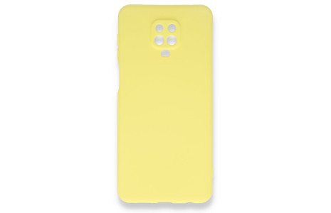 Newface Xiaomi Redmi Note 9S Kılıf Nano içi Kadife Silikon - Sarı