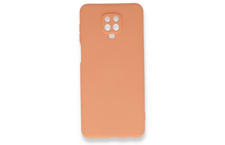 Newface Xiaomi Redmi Note 9S Kılıf Nano içi Kadife Silikon - Turuncu