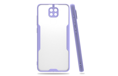 Newface Xiaomi Redmi Note 9S Kılıf Platin Silikon - Lila