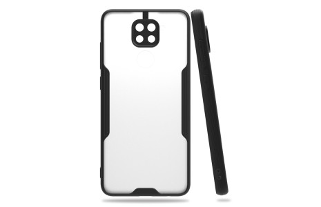 Newface Xiaomi Redmi Note 9S Kılıf Platin Silikon - Siyah