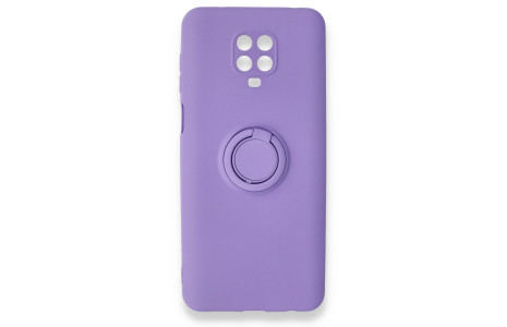 Newface Xiaomi Redmi Note 9S Kılıf Viktor Yüzüklü Silikon - Mor