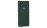 Newface General Mobile GM 21 Plus Kılıf Nano içi Kadife Silikon - Koyu Yeşil