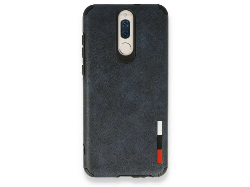 Newface Huawei Mate 10 Lite Kılıf Loop Deri Silikon - Lacivert