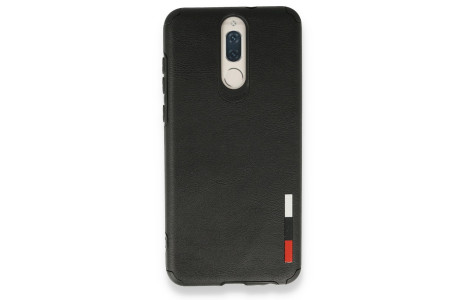 Newface Huawei Mate 10 Lite Kılıf Loop Deri Silikon - Siyah
