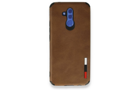 Newface Huawei Mate 20 Lite Kılıf Loop Deri Silikon - Kahverengi