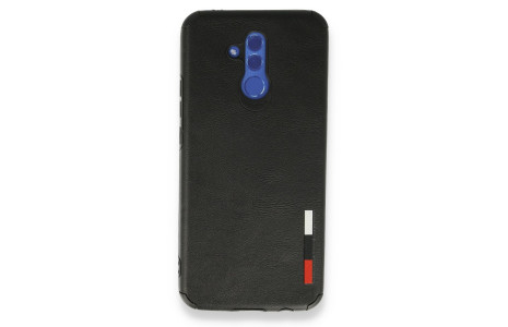 Newface Huawei Mate 20 Lite Kılıf Loop Deri Silikon - Siyah