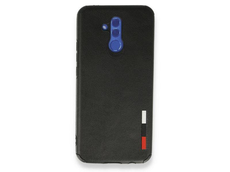 Newface Huawei Mate 20 Lite Kılıf Loop Deri Silikon - Siyah