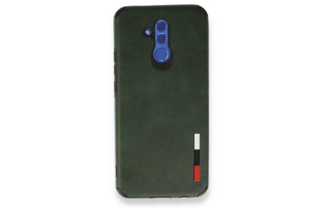 Newface Huawei Mate 20 Lite Kılıf Loop Deri Silikon - Yeşil