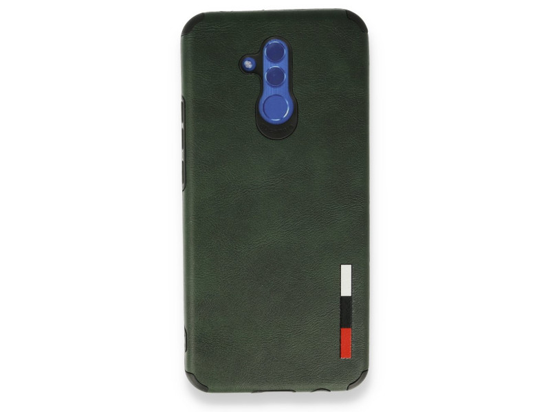Newface Huawei Mate 20 Lite Kılıf Loop Deri Silikon - Yeşil