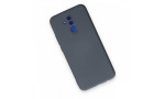 Newface Huawei Mate 20 Lite Kılıf Nano içi Kadife Silikon - Gri