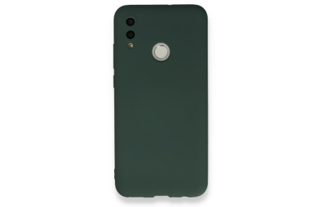 Newface Huawei P Smart 2019 Kılıf Nano içi Kadife Silikon - Koyu Yeşil