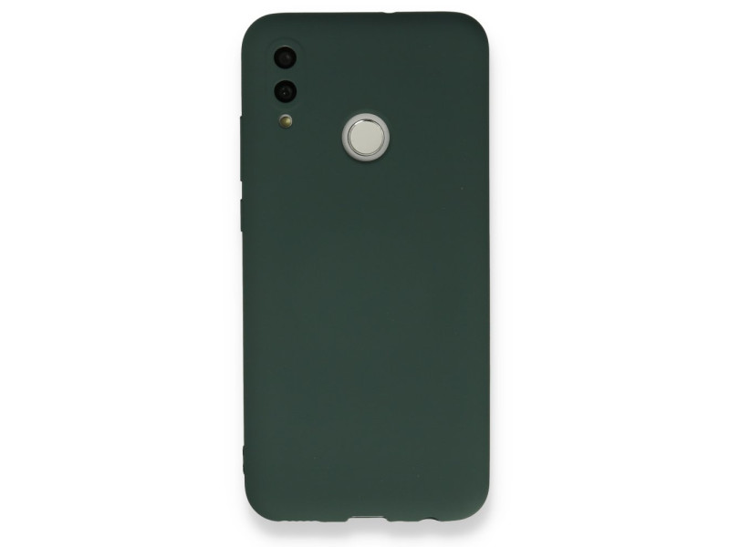 Newface Huawei P Smart 2019 Kılıf Nano içi Kadife Silikon - Koyu Yeşil