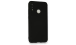 Newface Huawei P Smart 2019 Kılıf Nano içi Kadife Silikon - Siyah