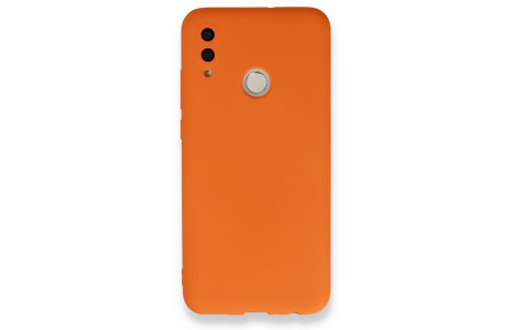 Newface Huawei P Smart 2019 Kılıf Nano içi Kadife Silikon - Turuncu