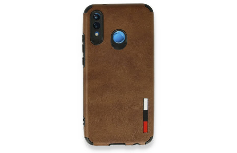 Newface Huawei P20 Lite Kılıf Loop Deri Silikon - Kahverengi