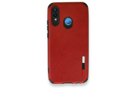 Newface Huawei P20 Lite Kılıf Loop Deri Silikon - Kırmızı