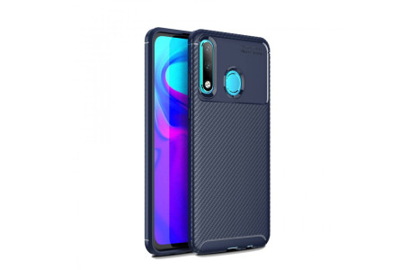 Newface Huawei P30 Lite Kılıf Focus Karbon Silikon - Lacivert