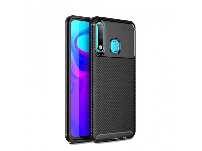 Newface Huawei P30 Lite Kılıf Focus Karbon Silikon - Siyah