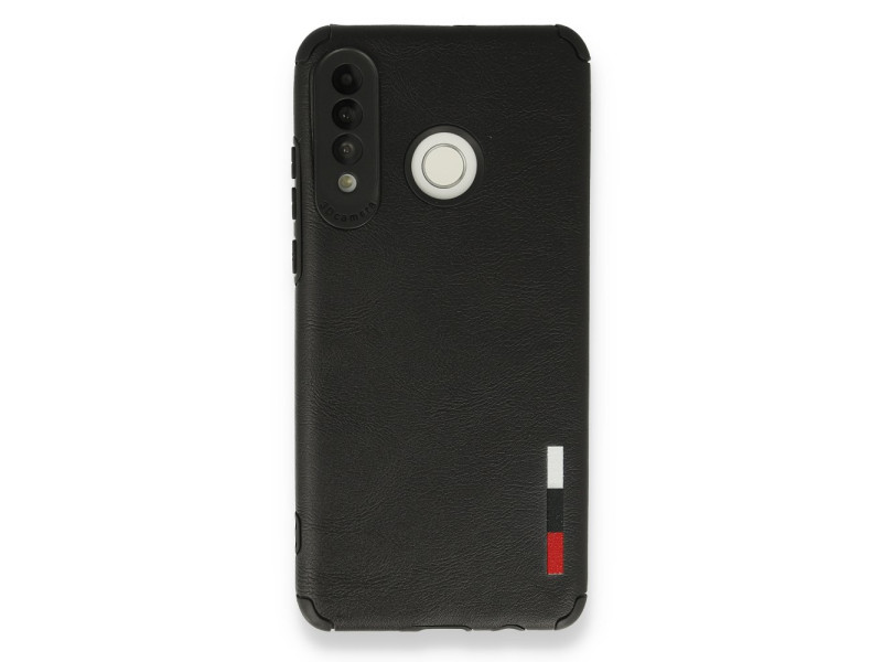 Newface Huawei P30 Lite Kılıf Loop Deri Silikon - Siyah