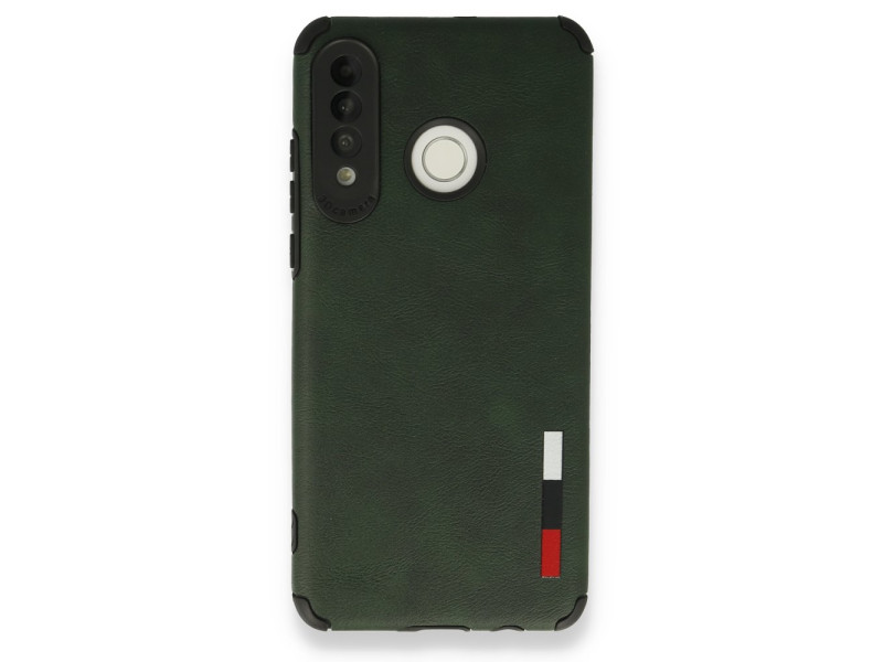 Newface Huawei P30 Lite Kılıf Loop Deri Silikon - Yeşil