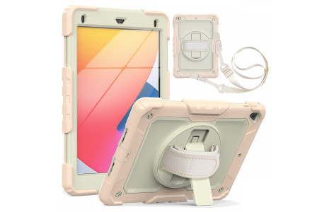 Newface iPad Air 2 9.7 Kılıf Strap New Tablet Kapak - Pembe