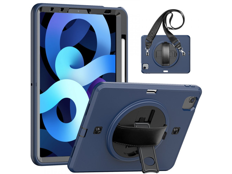 Newface iPad Pro 11 (2018) Kılıf Strap-C Otterbox Tablet Kapak - Lacivert