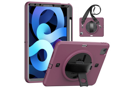 Newface iPad Pro 11 (2020) Kılıf Strap-C Otterbox Tablet Kapak - Mürdüm