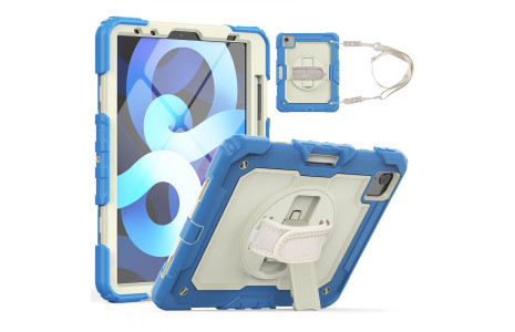 Newface iPad Pro 11 (2020) Kılıf Strap New Tablet Kapak - Mavi