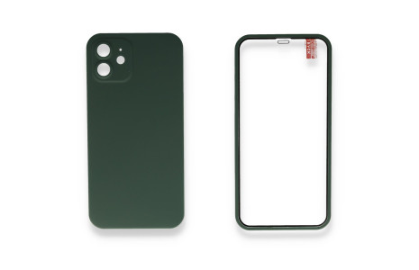 Newface iPhone 11 Kılıf 360 Full Body Silikon Kapak - Yeşil