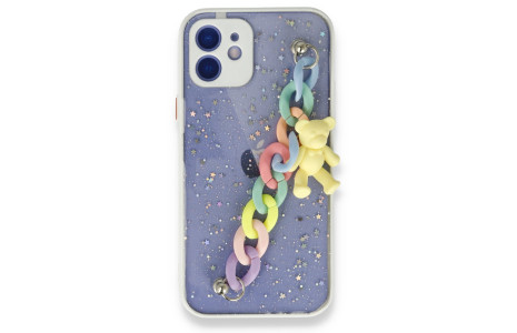 Newface iPhone 11 Kılıf Ayıcıklı Silikon - Beyaz