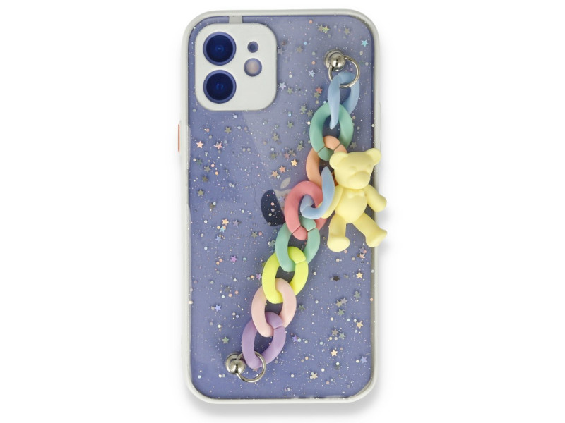 Newface iPhone 11 Kılıf Ayıcıklı Silikon - Beyaz