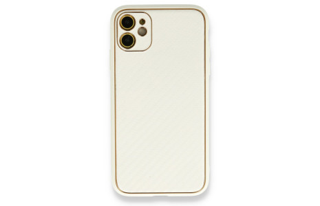 Newface iPhone 11 Kılıf Coco Karbon Silikon - Beyaz