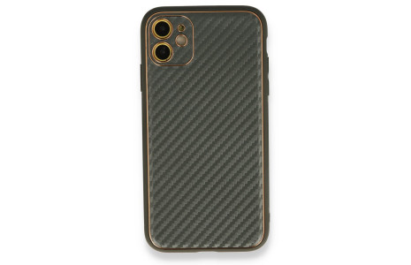 Newface iPhone 11 Kılıf Coco Karbon Silikon - Füme