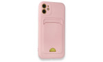 Newface iPhone 11 Kılıf Kelvin Kartvizitli Silikon - Pembe