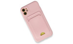 Newface iPhone 11 Kılıf Kelvin Kartvizitli Silikon - Pembe