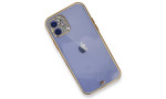 Newface iPhone 11 Kılıf Liva Taşlı Silikon - Beyaz