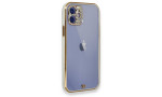 Newface iPhone 11 Kılıf Liva Taşlı Silikon - Beyaz