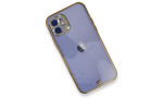 Newface iPhone 11 Kılıf Liva Taşlı Silikon - Mor