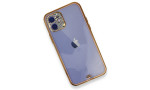 Newface iPhone 11 Kılıf Liva Taşlı Silikon - Pembe