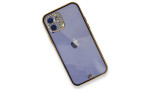 Newface iPhone 11 Kılıf Liva Taşlı Silikon - Siyah