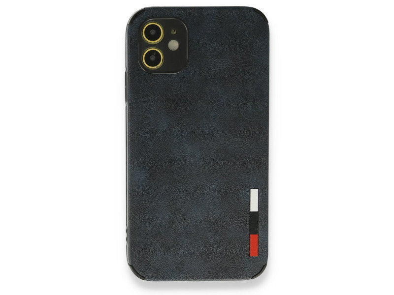 Newface iPhone 11 Kılıf Loop Deri Silikon - Lacivert