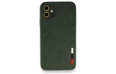 Newface iPhone 11 Kılıf Loop Deri Silikon - Yeşil