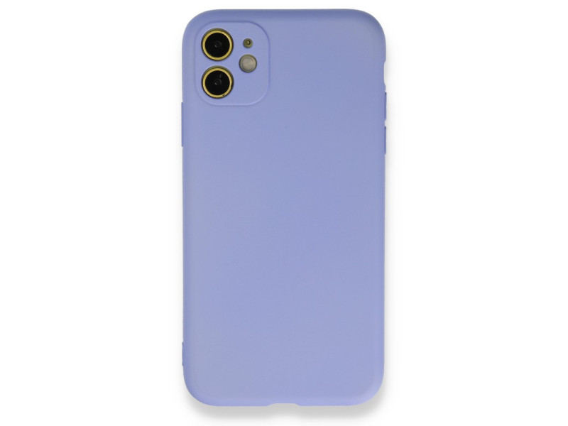 Newface iPhone 11 Kılıf First Silikon - Lila