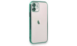 Newface iPhone 11 Kılıf Razer Lensli Silikon - Yeşil