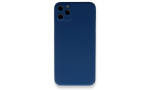 Newface iPhone 11 Pro Kılıf 360 Full Body Silikon Kapak - Mavi